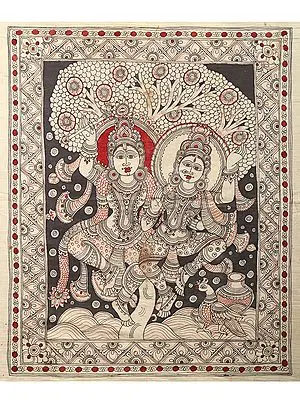 Dancing Radha Krishna | Kalamkari Art