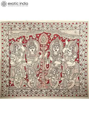 Sita Kalyanam | Kalamkari Painting