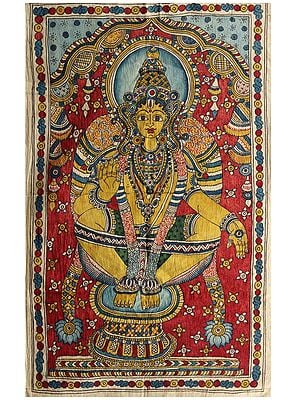Lord Ayyappan | Kalamkari Painting