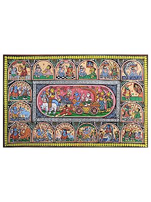 Life Story of Lord Krishna | Natural Stone Colors | By Surendra Nath Swain
