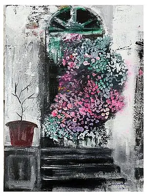 The Abandoned House | Acrylic On Canvas | By Sirish M N