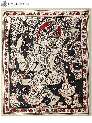 Dancing Lord Ganesha | Kalamkari Painting