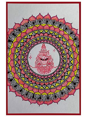 Painting of Divine Energy by Deeksha Salame | Watercolor and Pigment Ink Pen