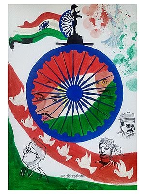 One Nation | Watercolor On Paper | By Sakshi Thakur