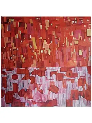 Abstract Colors Of Life | Oil Painting On Canvas | By Jagriti Bhardwaj