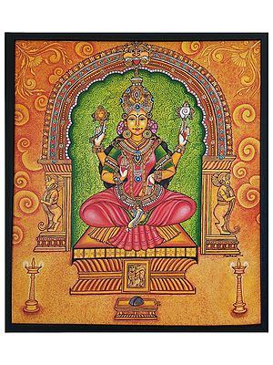 Mookambika Devi | Acrylic On Canvas | By Preetha N V | With Frame