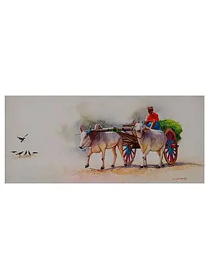 A Busy Day | Acrylic On Canvas | By Devraj