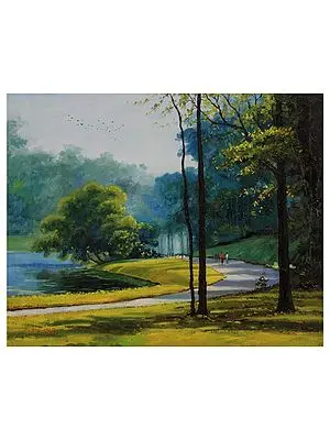 Joy Of Nature | Oil On Canvas | By Devraj