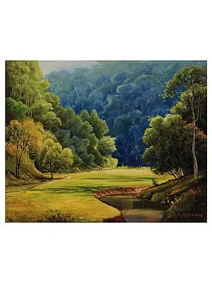 Glow Of Nature | Oil On Canvas | By Devraj