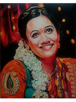Indian Beauty | Pencil Art | Painting by Akshay Dighe