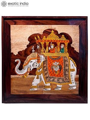 Processions & Indian Ceremonial Mysore Wooden Inlays