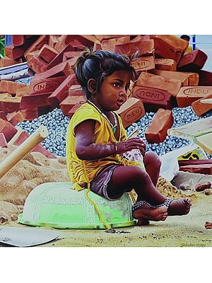 The Child | Painting by Gokulam Vijay