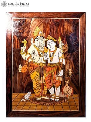 Lord Murugan (Karttikeya) Mysore Wooden Inlays