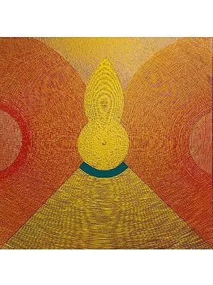 Temple Vibration | Acrylic Painting by Ghanshyam Gupta