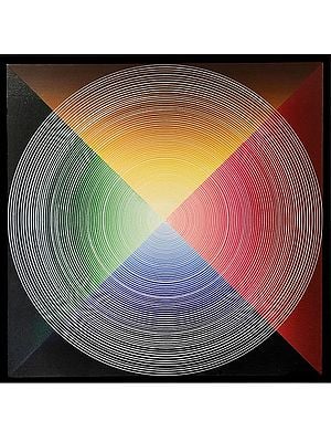 Color Pyramid Vibration | Painting by Ghanshyam Gupta