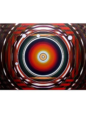 Circular Abstract Art | Painting by Ghanshyam Gupta