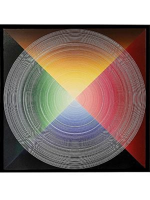 Color Pyramid Vbration | Painting by Ghanshyam Gupta