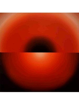 Red Meditation | Acrylic Art | Painting by Ghanshyam Gupta