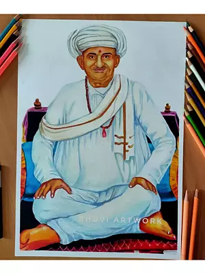 Shree Jalaram Bapa | Painting By Bhuban Mohanty