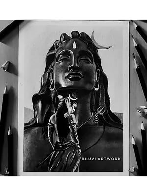Adiyogi Shiva | Painting By Bhuban Mohanty