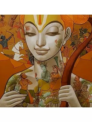 The Rama - Avatar of Lord Vishnu | Painting by Sukanta Das