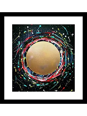 A Part Of Space | Acrylic And Mixed Media | With Frame | By Ashish Agarwal