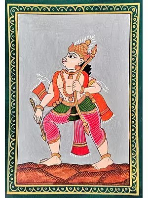 Lord Rama | Pattachitra Painting By Gaurav Rajput