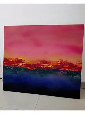 Dusk - The Sunset On Horizon | Acrylic On Canvas | By Kapil Vadhera