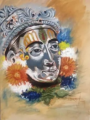 Attractive Oil Painting Of Mauli | Oil On Canvas | Malhar Ambulgekar