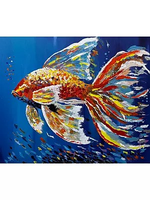 The Aquarium Painting | Acrylic On Canvas | Kanishk Gautam