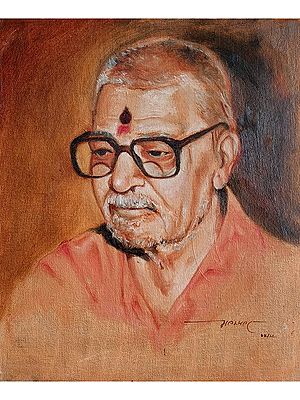 Swami Vardanandbharti |Oil On Canvas | By Malhar Ambulgekar