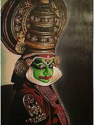 Kathakali|Oil On Canvas | By Malhar Ambulgekar