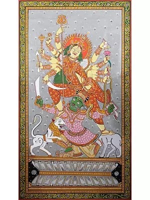 Mahishasur Mardini Durga | Painting By Purna Chandra