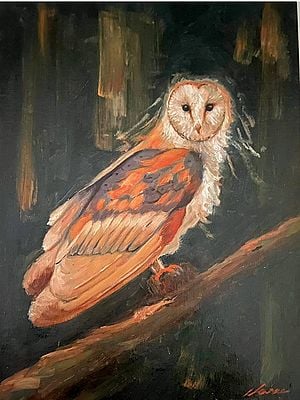 Barn Owl | Oil Painting By Charulata Sridhar