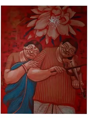 Melody Of Love | Acrylic On Canvas | Apurba Karati