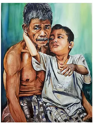 Ageless Bond | Watercolor On Paper | Priya Ghosh