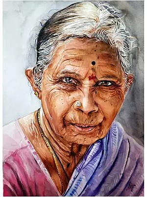 Innocent Woman | Watercolour On Paper | Priya Ghosh