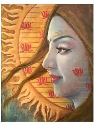 Woman The Eye Of Spirits Painting | Oil On Canvas | By Ranjeeta Kumar