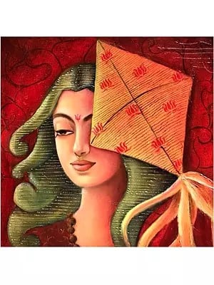 Woman - Feel Like Peace Of Mind Painting | Oil On Canvas | By Ranjeeta Kumar