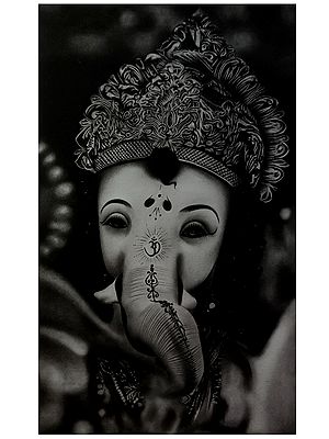 Beautiful Ganesha Painting | Charcaol | By Sumit Sarkar
