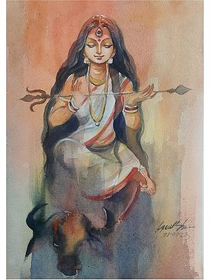 Goddess Shivshakti | Chitrapot Paper | By Sarat Shaw