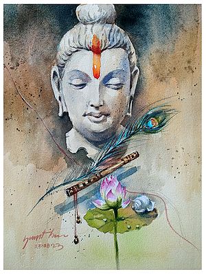 Gautam Buddha Painting | Chitrapot Paper | By Sarat Shaw