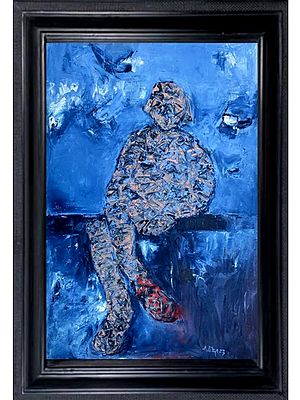 Missing Someone | With Frame | Oil On Canvas | By Aditya Dev