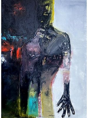 Alone Man | Oil On Canvas | By Aditya Dev