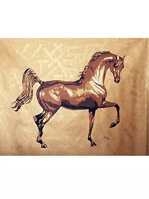 Running Horse | Acrylic On Canvas | By Yogi Kumar