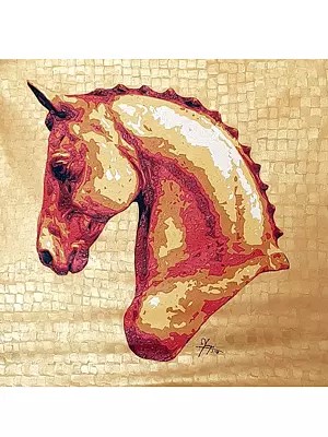 Horse Head | Acrylic On Canvas | By Yogi Kumar