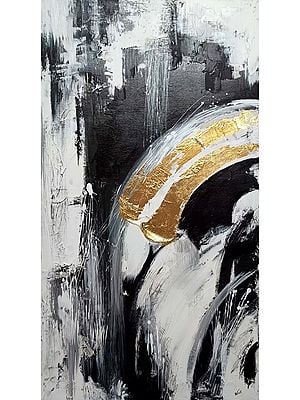 Waterfall - Abstract Art | Acrylic On Streached Canvas | By Vinit Pravin Mistry