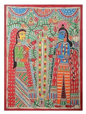 Ram Seeta Jaimala | Handmade Paper | By Ashutosh Jha