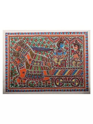 Krishna Arjun Samvad Mahabharta | Handmade Paper | By Ashutosh Jha