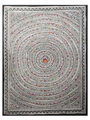 Bird Chakra Mandala Art| Handmade Paper | By Ashutosh Jha